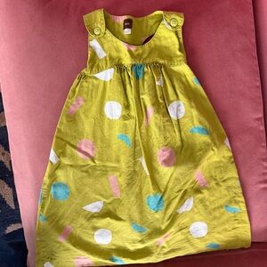 Girls Tea dress linen/cotton size 6